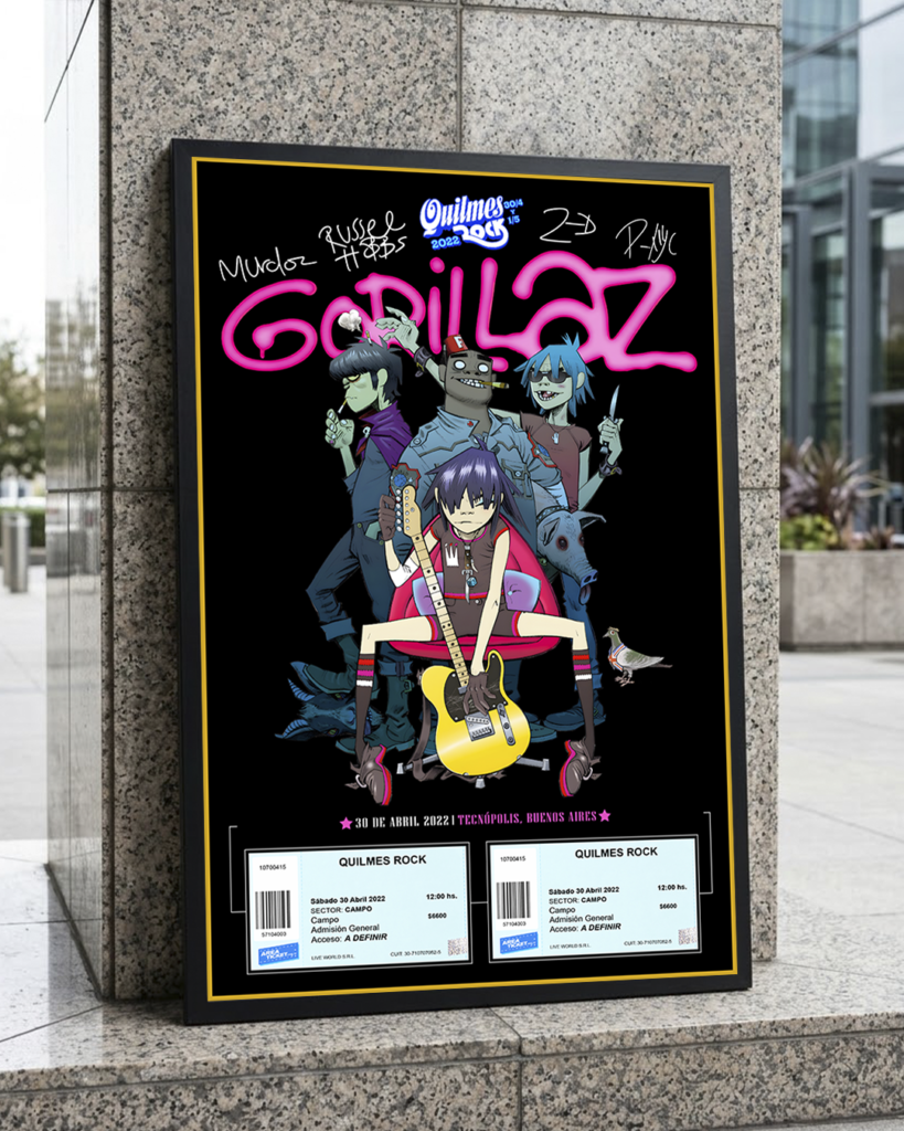 Cuadro Gorillaz
