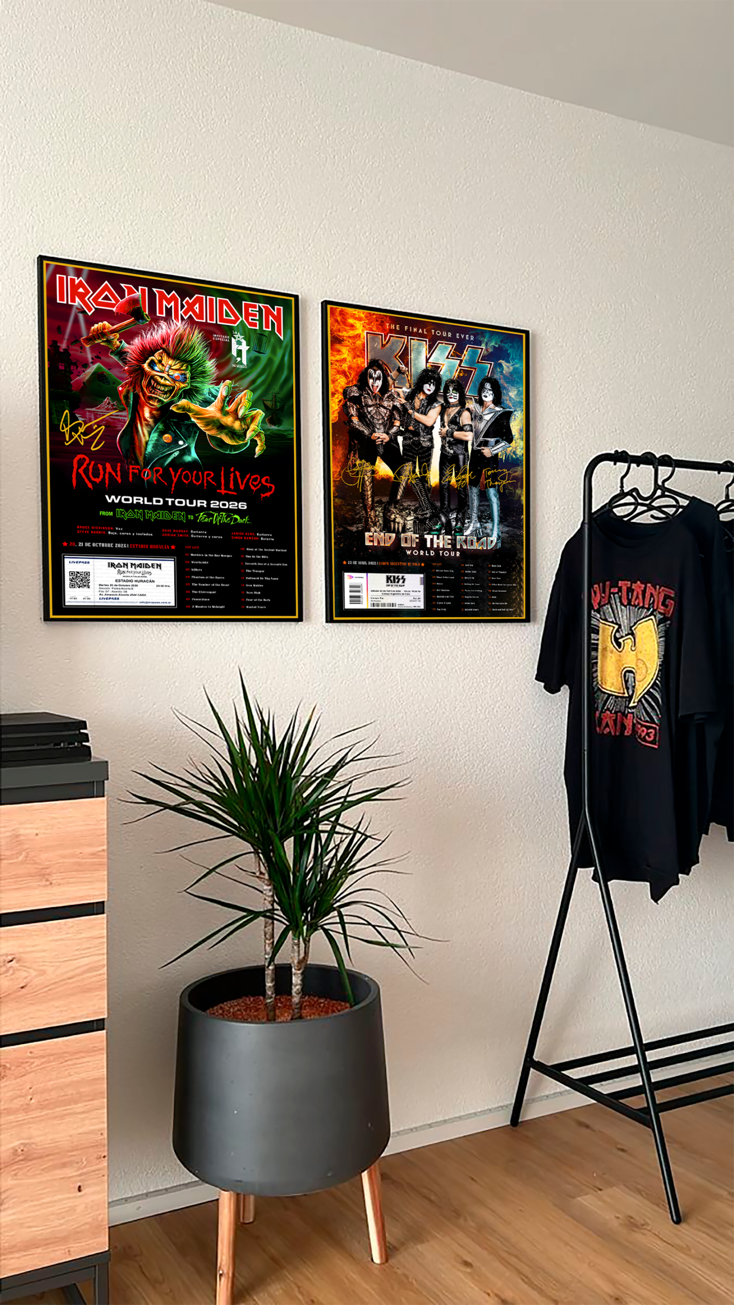 Cuadro Iron Maiden y Kiss