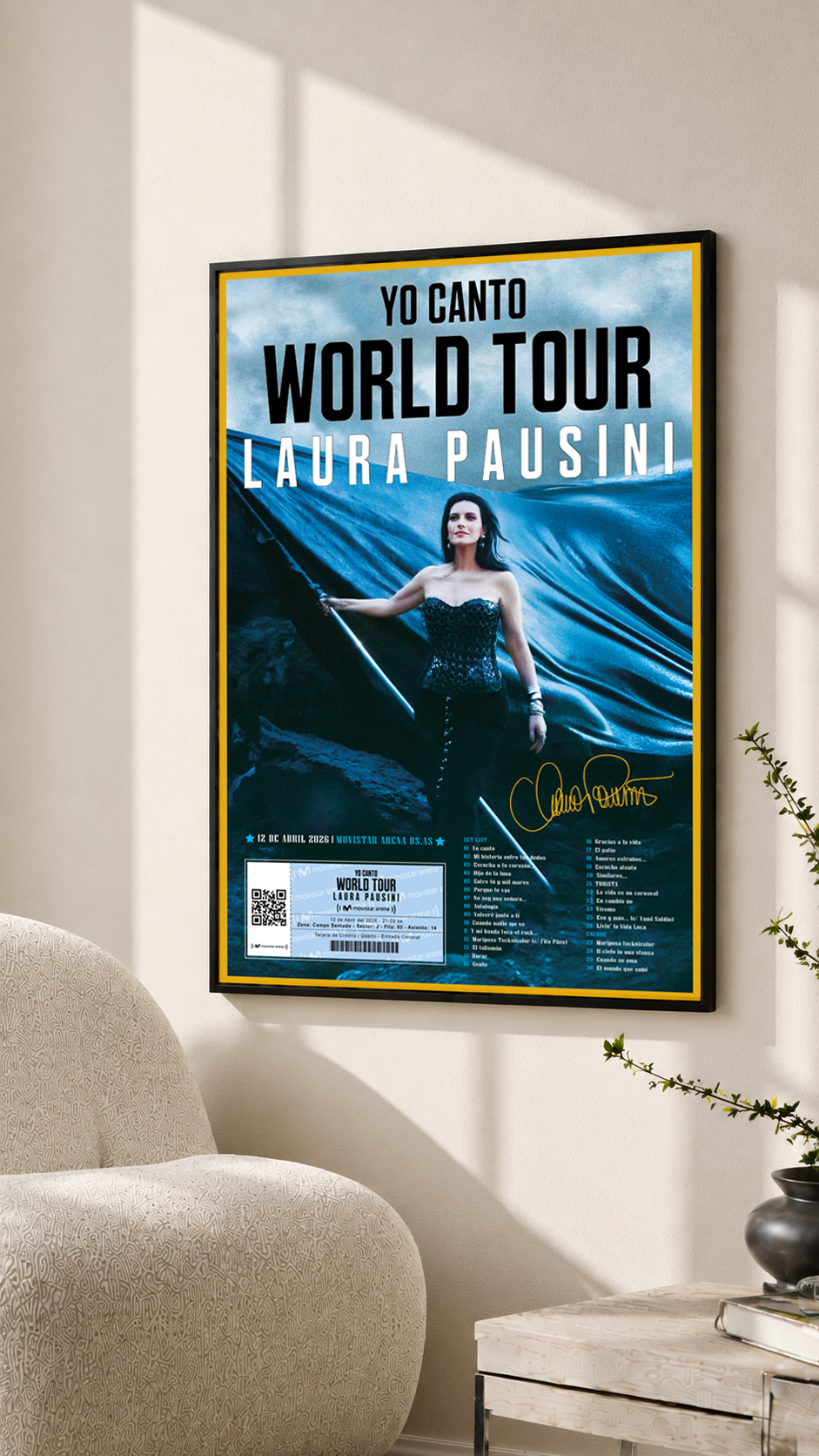 Cuadro Laura Pausini
