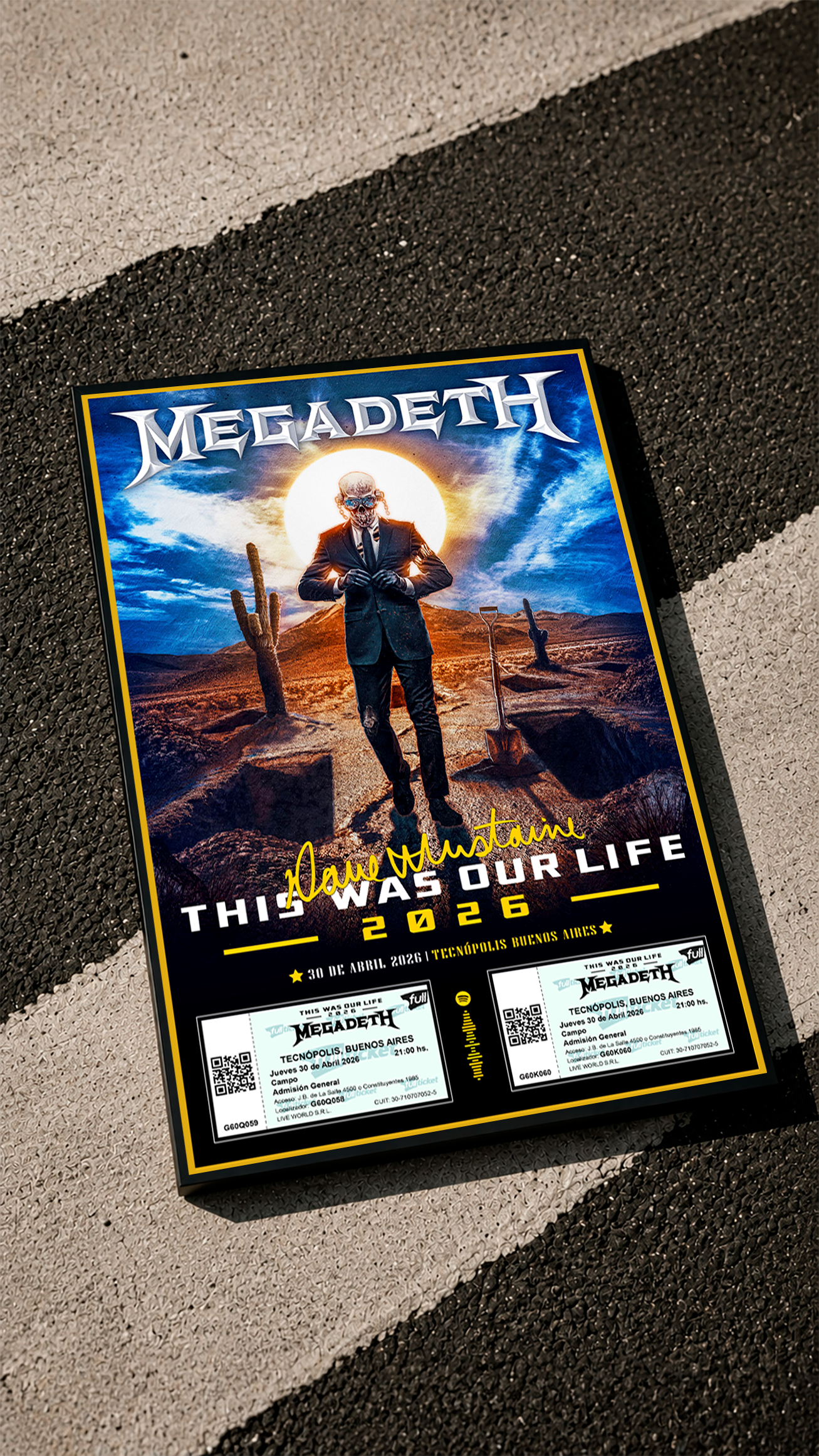 Cuadro Megadeth – Modelo 1